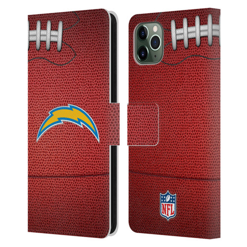 NFL Los Angeles Chargers Graphics Football Leather Book Wallet Case Cover For Apple iPhone 11 Pro Max
