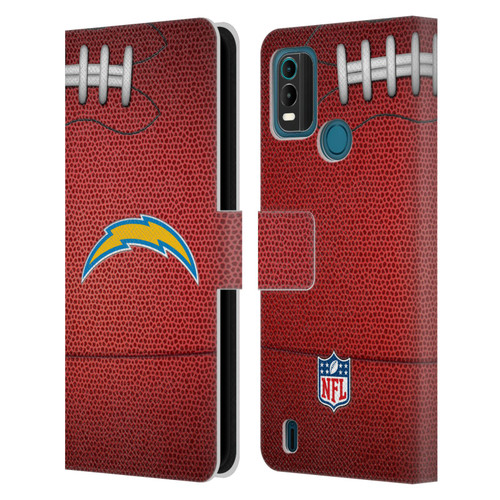 NFL Los Angeles Chargers Graphics Football Leather Book Wallet Case Cover For Nokia G11 Plus