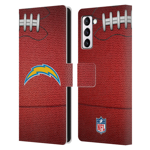 NFL Los Angeles Chargers Graphics Football Leather Book Wallet Case Cover For Samsung Galaxy S21+ 5G