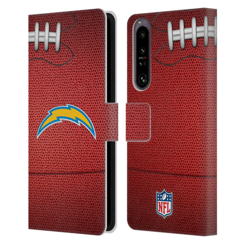 NFL Los Angeles Chargers Graphics Football Leather Book Wallet Case Cover For Sony Xperia 1 IV