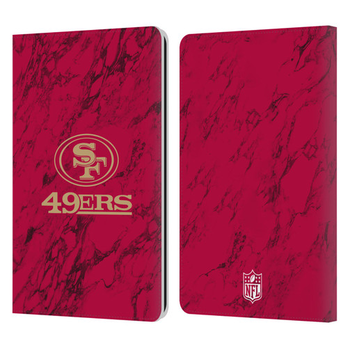 NFL San Francisco 49ers Graphics Coloured Marble Leather Book Wallet Case Cover For Amazon Kindle Paperwhite 1 / 2 / 3