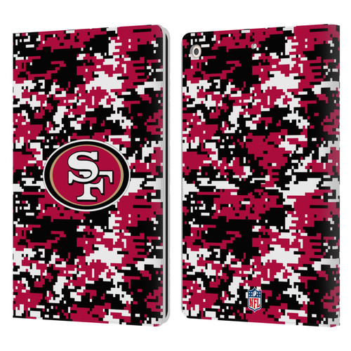 NFL San Francisco 49ers Graphics Digital Camouflage Leather Book Wallet Case Cover For Apple iPad 10.2 2019/2020/2021