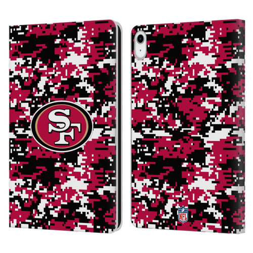 NFL San Francisco 49ers Graphics Digital Camouflage Leather Book Wallet Case Cover For Apple iPad 10.9 (2022)