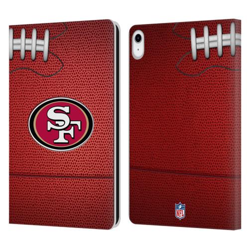 NFL San Francisco 49ers Graphics Football Leather Book Wallet Case Cover For Apple iPad 10.9 (2022)