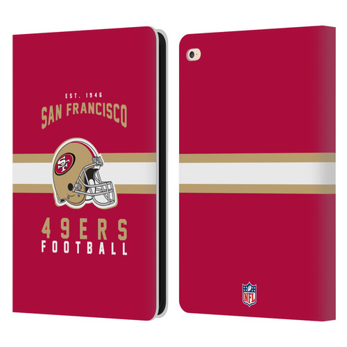 NFL San Francisco 49ers Graphics Helmet Typography Leather Book Wallet Case Cover For Apple iPad Air 2 (2014)