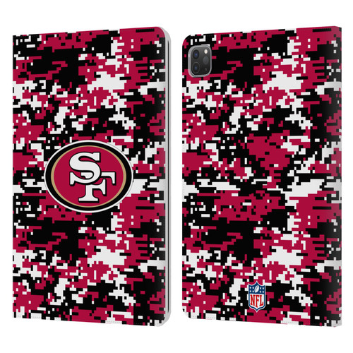 NFL San Francisco 49ers Graphics Digital Camouflage Leather Book Wallet Case Cover For Apple iPad Pro 11 2020 / 2021 / 2022