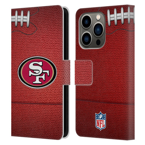 NFL San Francisco 49ers Graphics Football Leather Book Wallet Case Cover For Apple iPhone 14 Pro