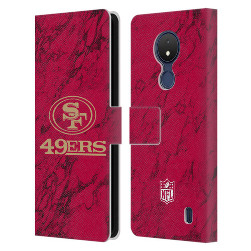 NFL San Francisco 49ers Graphics Coloured Marble Leather Book Wallet Case Cover For Nokia C21