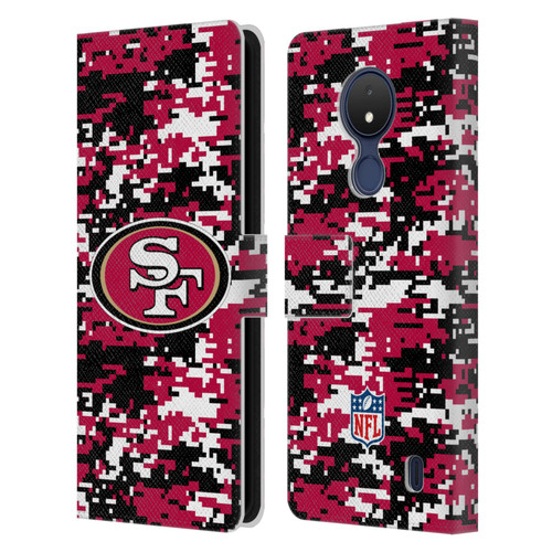 NFL San Francisco 49ers Graphics Digital Camouflage Leather Book Wallet Case Cover For Nokia C21