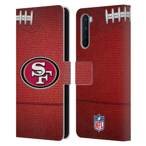 NFL San Francisco 49ers Graphics Football Leather Book Wallet Case Cover For OnePlus Nord 5G
