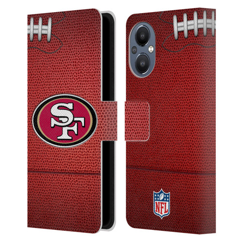 NFL San Francisco 49ers Graphics Football Leather Book Wallet Case Cover For OnePlus Nord N20 5G