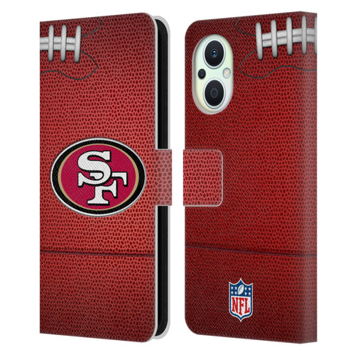 NFL San Francisco 49ers Graphics Football Leather Book Wallet Case Cover For OPPO Reno8 Lite