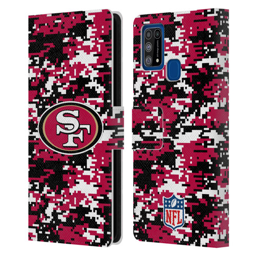NFL San Francisco 49ers Graphics Digital Camouflage Leather Book Wallet Case Cover For Samsung Galaxy M31 (2020)