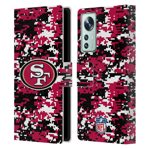 NFL San Francisco 49ers Graphics Digital Camouflage Leather Book Wallet Case Cover For Xiaomi 12