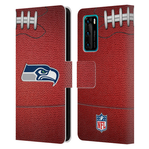 NFL Seattle Seahawks Graphics Football Leather Book Wallet Case Cover For Huawei P40 5G