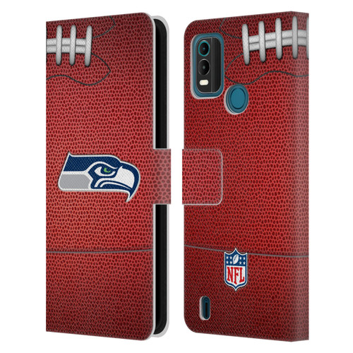 NFL Seattle Seahawks Graphics Football Leather Book Wallet Case Cover For Nokia G11 Plus