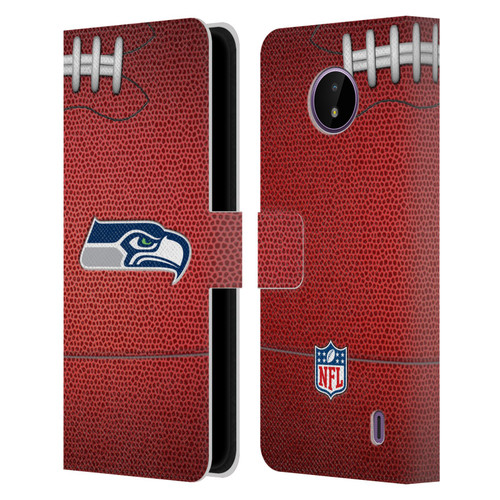 NFL Seattle Seahawks Graphics Football Leather Book Wallet Case Cover For Nokia C10 / C20