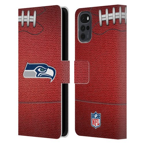 NFL Seattle Seahawks Graphics Football Leather Book Wallet Case Cover For Motorola Moto G22