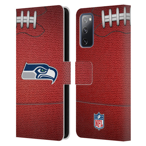NFL Seattle Seahawks Graphics Football Leather Book Wallet Case Cover For Samsung Galaxy S20 FE / 5G