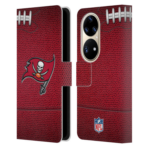 NFL Tampa Bay Buccaneers Graphics Football Leather Book Wallet Case Cover For Huawei P50 Pro