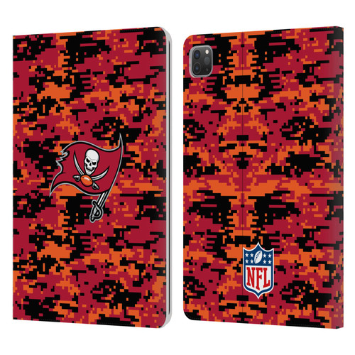 NFL Tampa Bay Buccaneers Graphics Digital Camouflage Leather Book Wallet Case Cover For Apple iPad Pro 11 2020 / 2021 / 2022