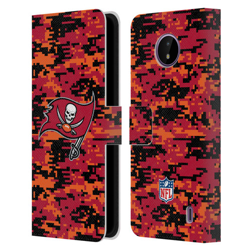 NFL Tampa Bay Buccaneers Graphics Digital Camouflage Leather Book Wallet Case Cover For Nokia C10 / C20