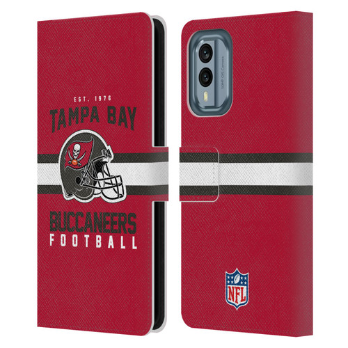 NFL Tampa Bay Buccaneers Graphics Helmet Typography Leather Book Wallet Case Cover For Nokia X30