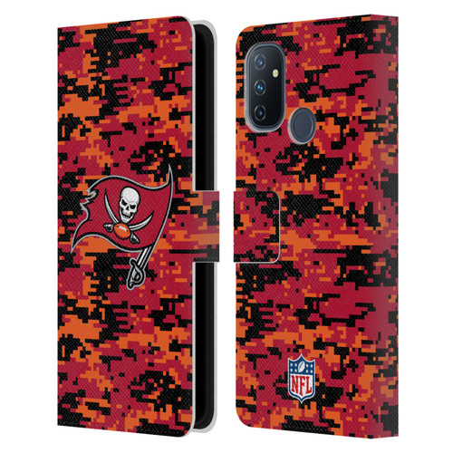 NFL Tampa Bay Buccaneers Graphics Digital Camouflage Leather Book Wallet Case Cover For OnePlus Nord N100