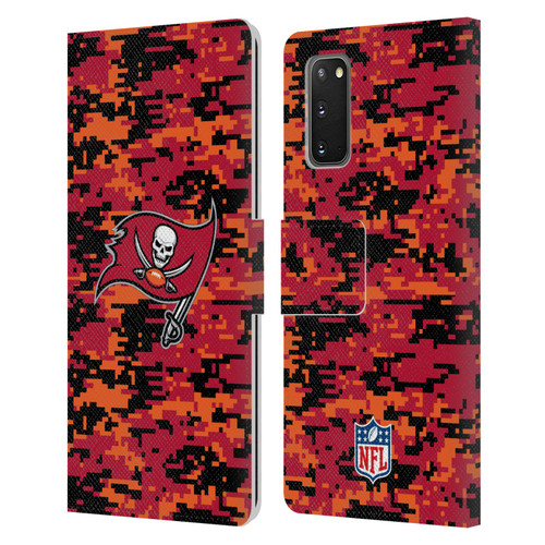 NFL Tampa Bay Buccaneers Graphics Digital Camouflage Leather Book Wallet Case Cover For Samsung Galaxy S20 / S20 5G