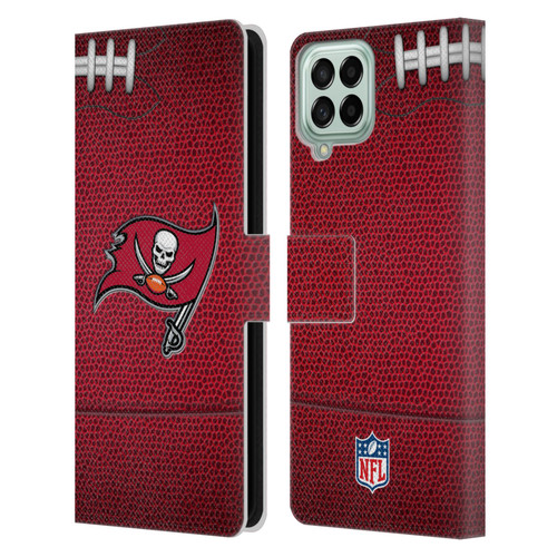 NFL Tampa Bay Buccaneers Graphics Football Leather Book Wallet Case Cover For Samsung Galaxy M53 (2022)