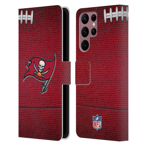 NFL Tampa Bay Buccaneers Graphics Football Leather Book Wallet Case Cover For Samsung Galaxy S22 Ultra 5G
