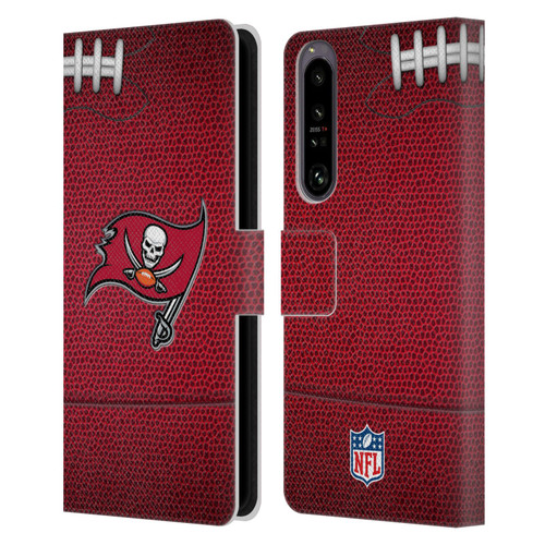 NFL Tampa Bay Buccaneers Graphics Football Leather Book Wallet Case Cover For Sony Xperia 1 IV