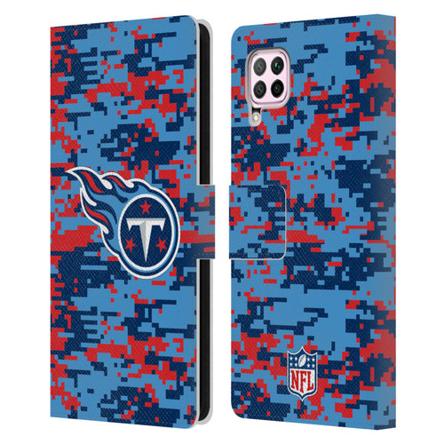 NFL Tennessee Titans Graphics Digital Camouflage Leather Book Wallet Case Cover For Huawei Nova 6 SE / P40 Lite