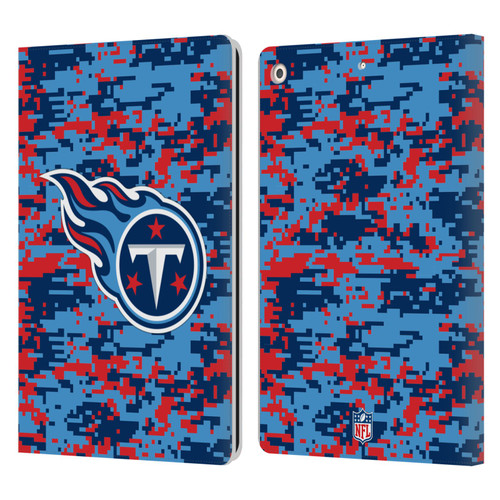 NFL Tennessee Titans Graphics Digital Camouflage Leather Book Wallet Case Cover For Apple iPad 10.2 2019/2020/2021