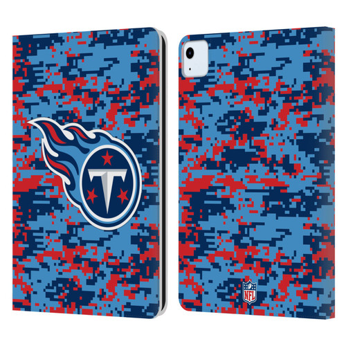 NFL Tennessee Titans Graphics Digital Camouflage Leather Book Wallet Case Cover For Apple iPad Air 2020 / 2022