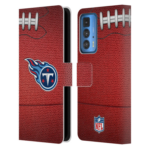 NFL Tennessee Titans Graphics Football Leather Book Wallet Case Cover For Motorola Edge 20 Pro