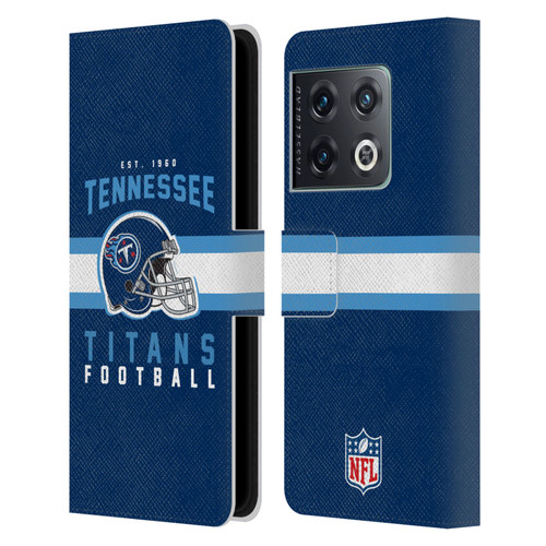 NFL Tennessee Titans Graphics Helmet Typography Leather Book Wallet Case Cover For OnePlus 10 Pro