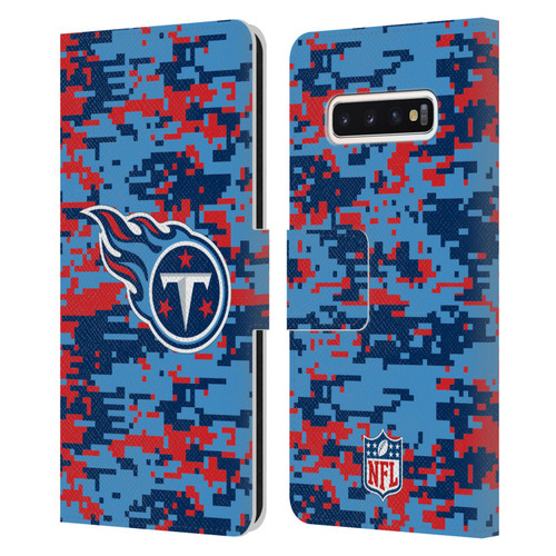 NFL Tennessee Titans Graphics Digital Camouflage Leather Book Wallet Case Cover For Samsung Galaxy S10