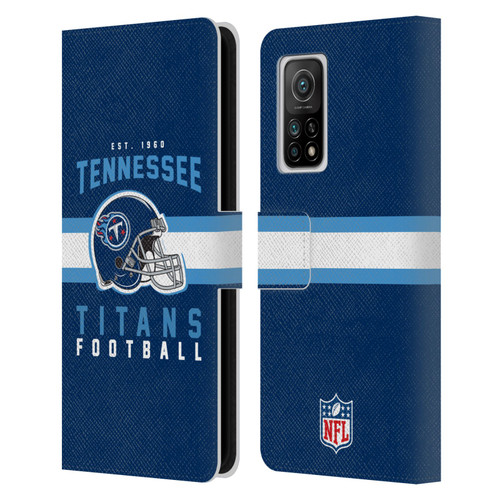 NFL Tennessee Titans Graphics Helmet Typography Leather Book Wallet Case Cover For Xiaomi Mi 10T 5G
