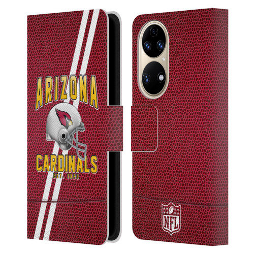 NFL Arizona Cardinals Logo Art Football Stripes Leather Book Wallet Case Cover For Huawei P50