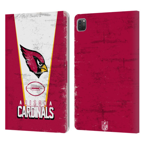 NFL Arizona Cardinals Logo Art Banner Leather Book Wallet Case Cover For Apple iPad Pro 11 2020 / 2021 / 2022