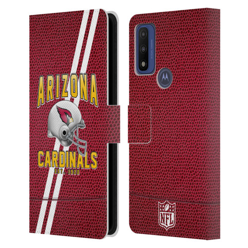 NFL Arizona Cardinals Logo Art Football Stripes Leather Book Wallet Case Cover For Motorola G Pure