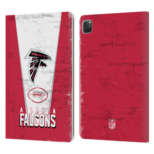 NFL Atlanta Falcons Logo Art Banner Leather Book Wallet Case Cover For Apple iPad Pro 11 2020 / 2021 / 2022