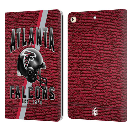 NFL Atlanta Falcons Logo Art Football Stripes Leather Book Wallet Case Cover For Apple iPad 9.7 2017 / iPad 9.7 2018