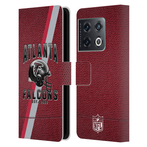 NFL Atlanta Falcons Logo Art Football Stripes Leather Book Wallet Case Cover For OnePlus 10 Pro