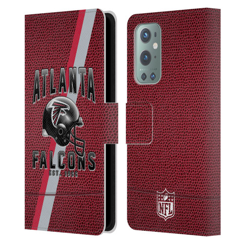 NFL Atlanta Falcons Logo Art Football Stripes Leather Book Wallet Case Cover For OnePlus 9