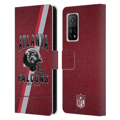 NFL Atlanta Falcons Logo Art Football Stripes Leather Book Wallet Case Cover For Xiaomi Mi 10T 5G