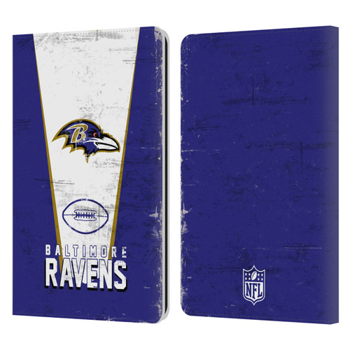 NFL Baltimore Ravens Logo Art Banner Leather Book Wallet Case Cover For Amazon Kindle Paperwhite 1 / 2 / 3
