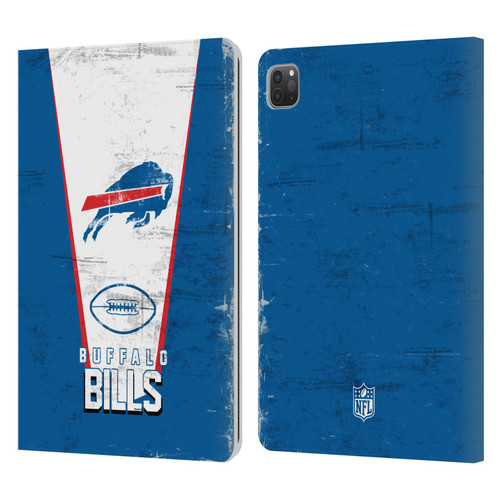 NFL Buffalo Bills Logo Art Banner Leather Book Wallet Case Cover For Apple iPad Pro 11 2020 / 2021 / 2022