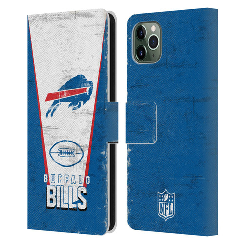 NFL Buffalo Bills Logo Art Banner Leather Book Wallet Case Cover For Apple iPhone 11 Pro Max
